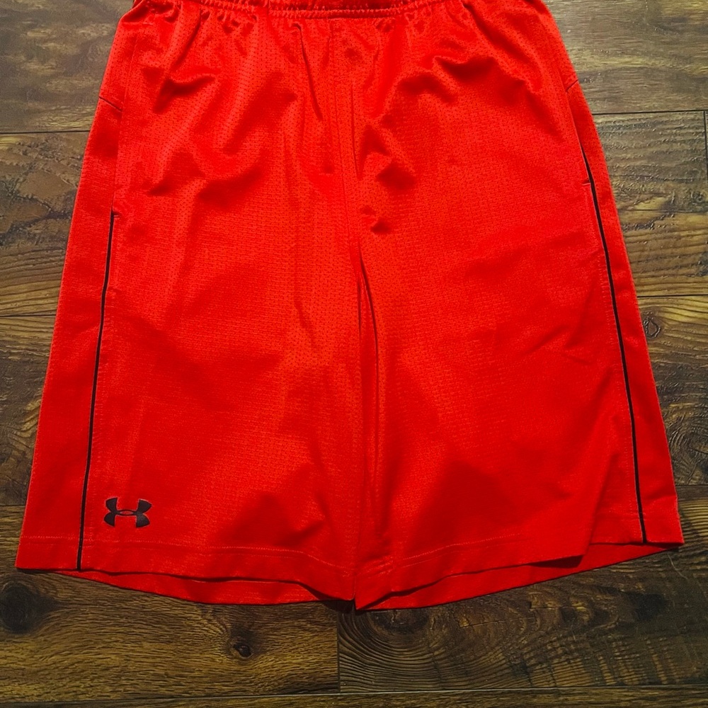 Under Armour Red Athletic Performance Shorts